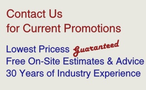 Lowest prices guaranteed; Free on-site estimates; 30 years of experience